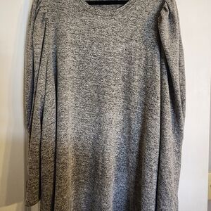Lane Bryant Heather Gray Knit Top